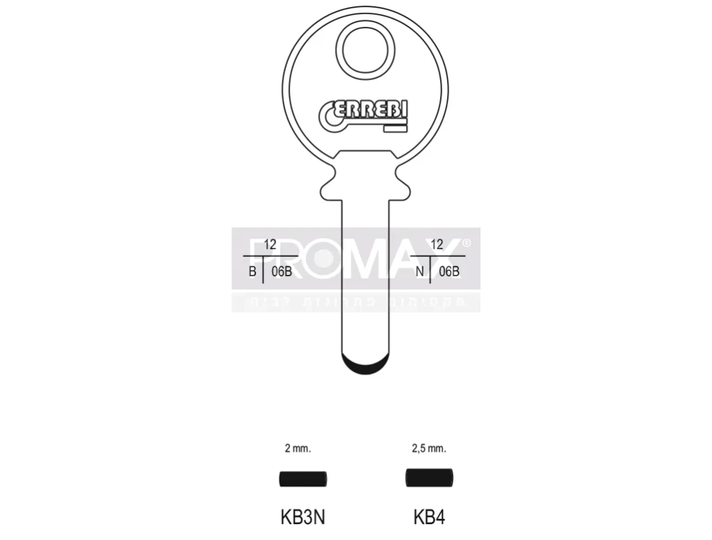 גלם תוצרת איטליה KB4 - *KA-3* Errebi