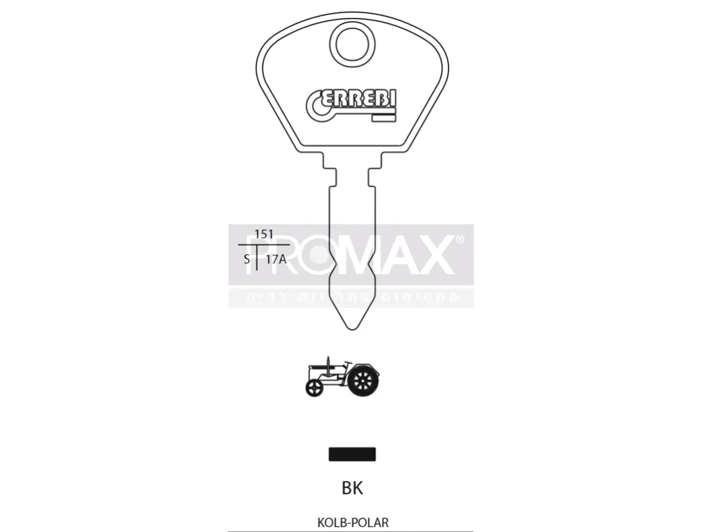 גלם תוצרת איטליה BK מלגזה Errebi