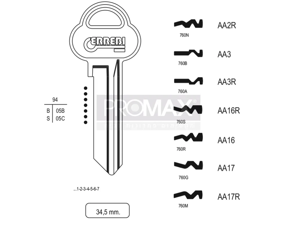 גלם תוצרת איטליה AA3 Errebi
