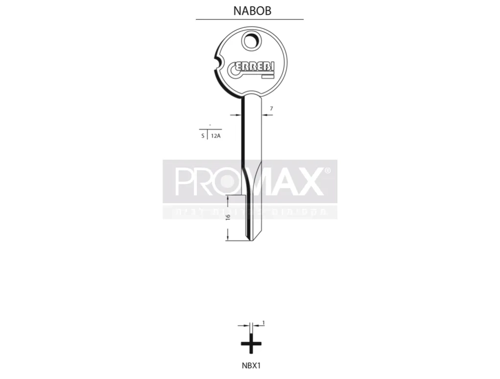 גלם תוצרת איטליה NBX1 **NAB1X** Errebi