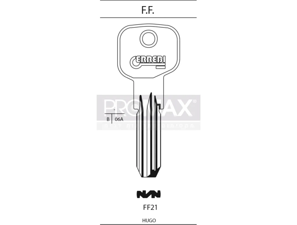 גלם תוצרת איטליה FF21 Errebi