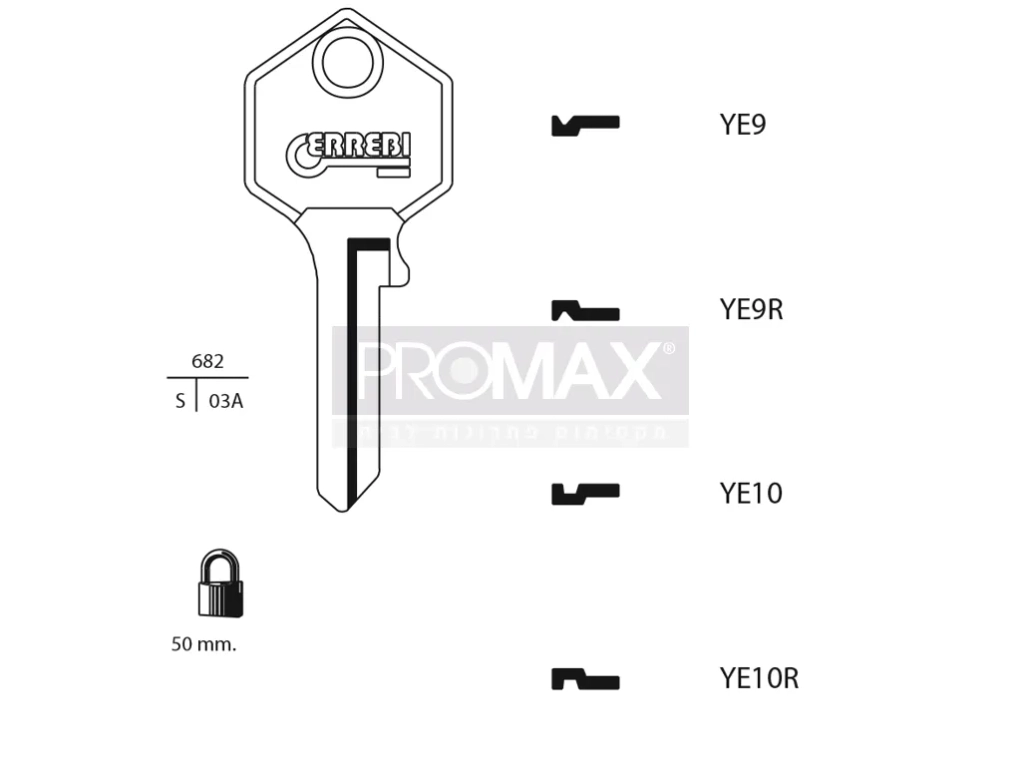 גלם תוצרת איטליה YE10 Errebi