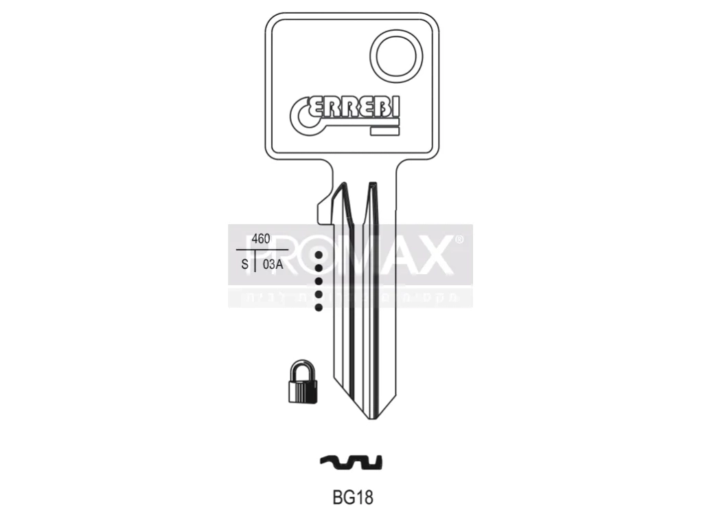 גלם תוצרת איטליה BG18 Errebi