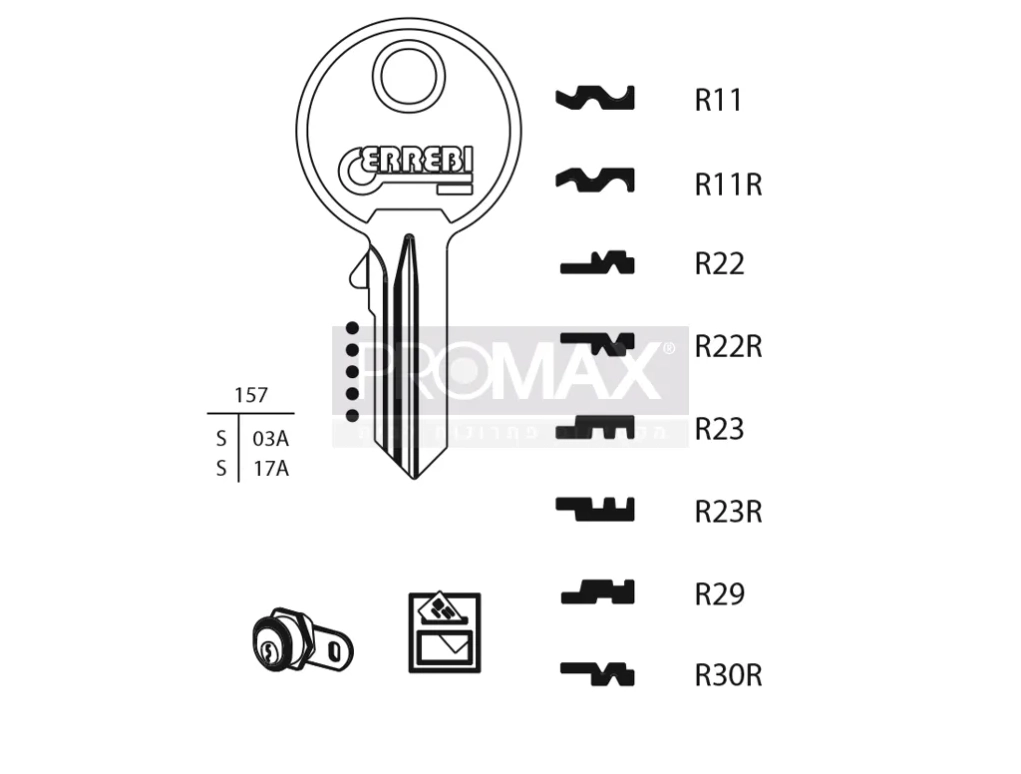 גלם תוצרת איטליה R23 Errebi