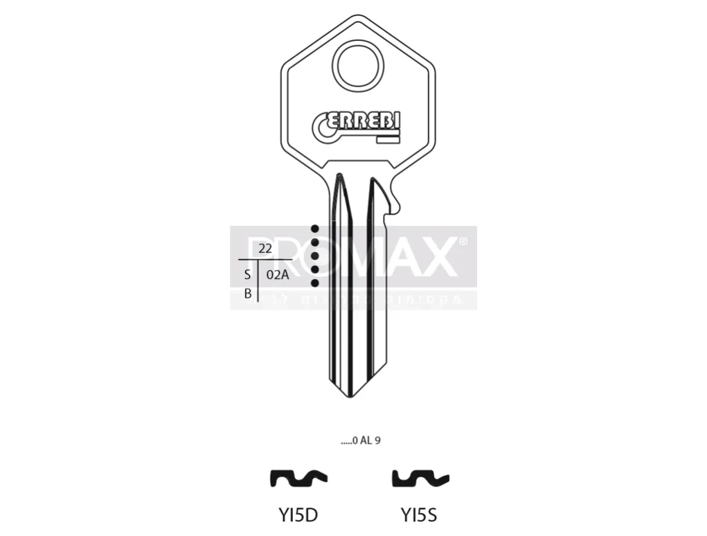 גלם תוצרת איטליה YI5S Errebi