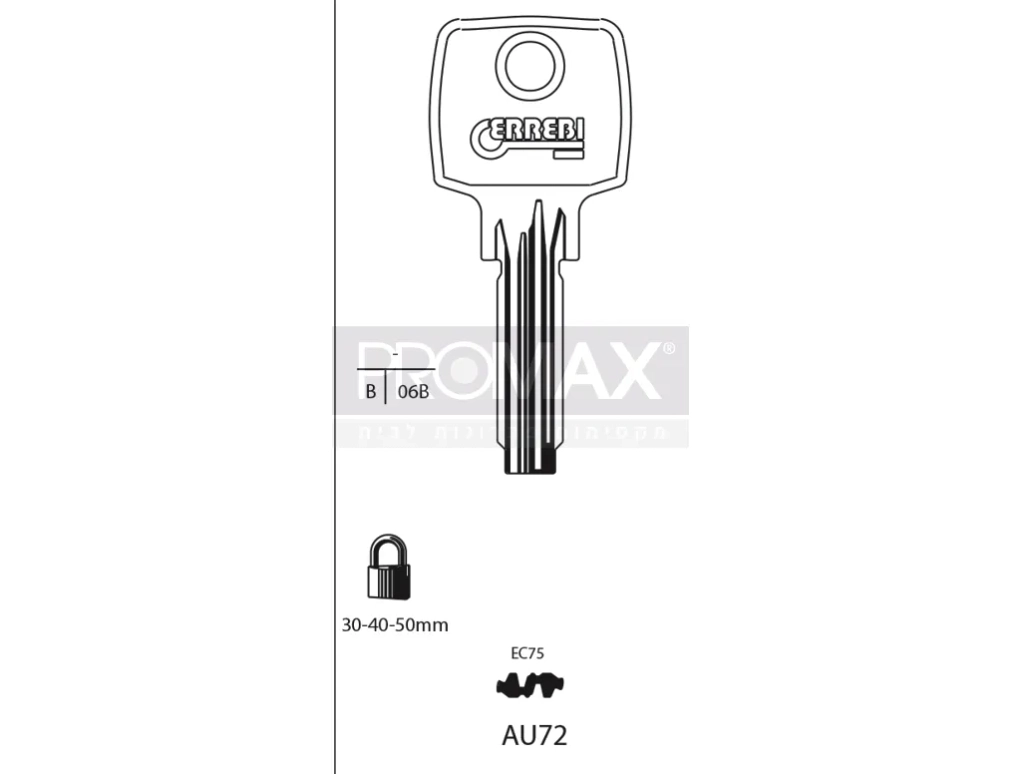 גלם תוצרת איטליה AU72 *ABU 34* Errebi