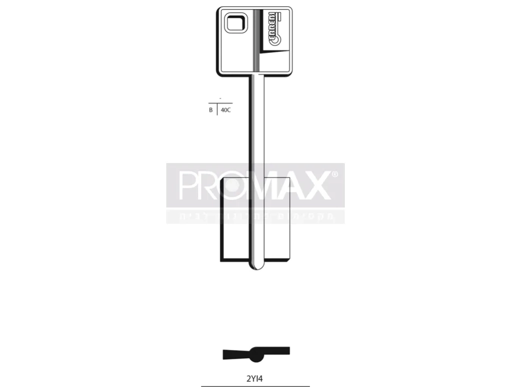 גלם תוצרת איטליה 2YI4 כספת ייל Errebi