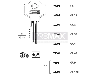 גלם תוצרת איטליה GU4 Errebi