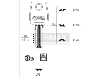 גלם תוצרת איטליה LF18R Errebi