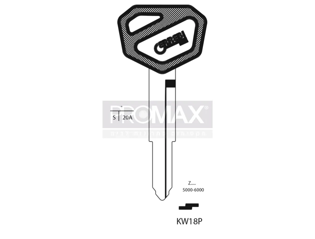 גלם תוצרת איטליה KW18P Errebi