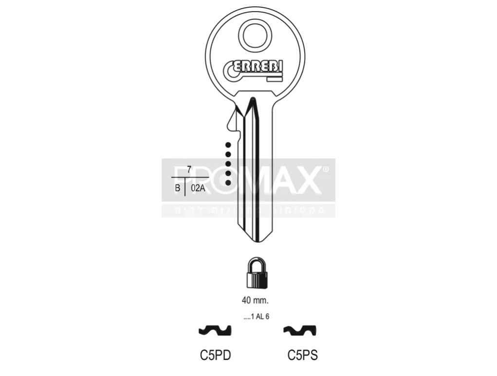 גלם תוצרת איטליה C5PS Errebi