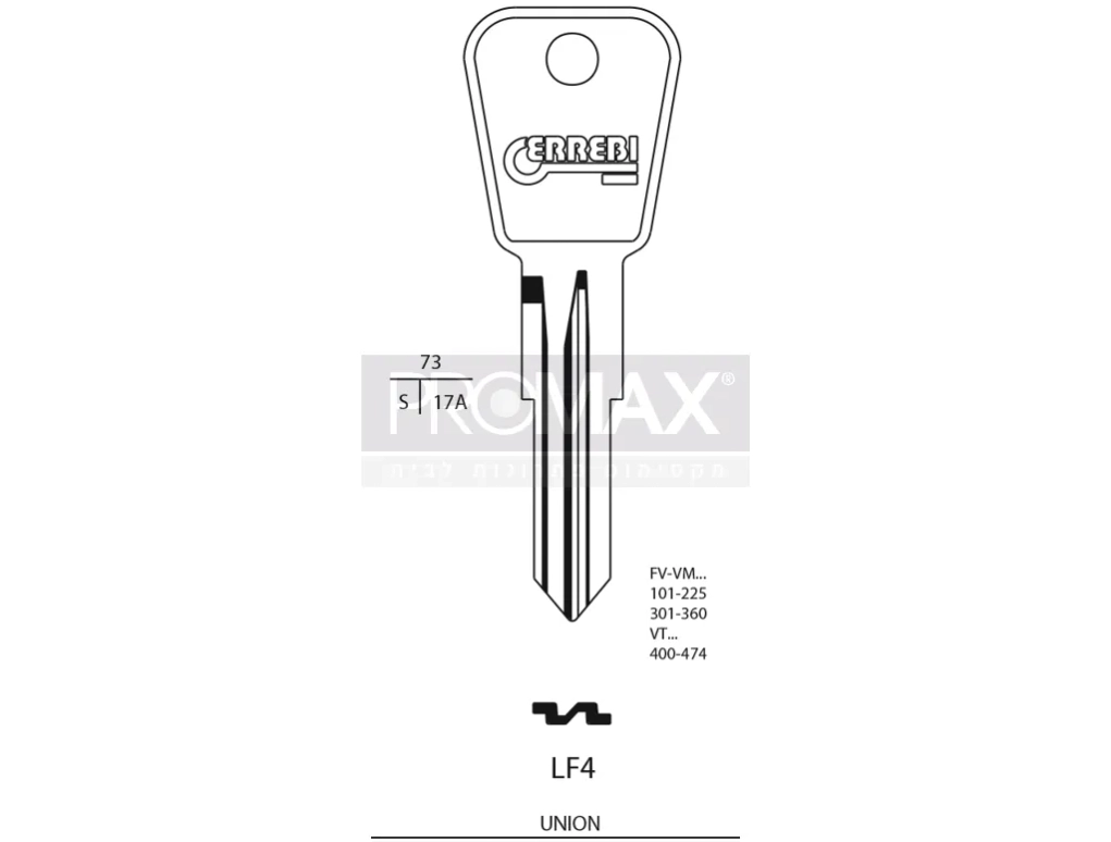 גלם תוצרת איטליה LF4 Errebi