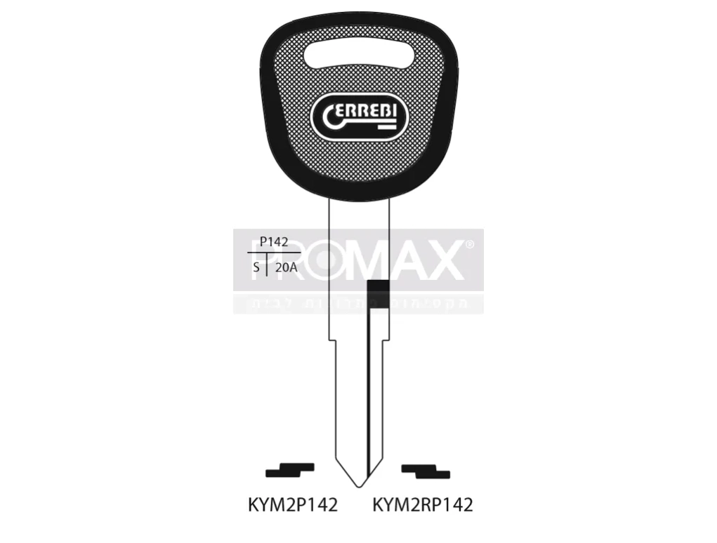 גלם תוצרת איטליה KYM2P142-קימקוי ארוך ימין Errebi