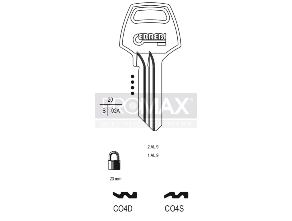 גלם תוצרת איטליה CO4D Errebi