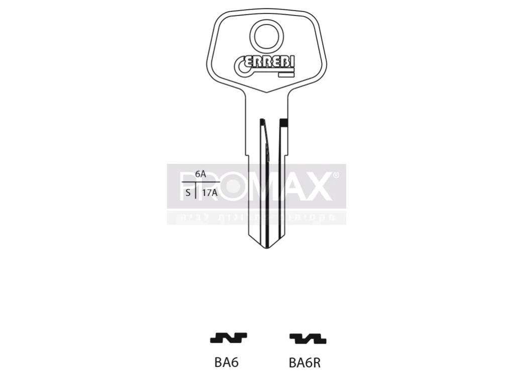 גלם תוצרת איטליה BA6 Errebi