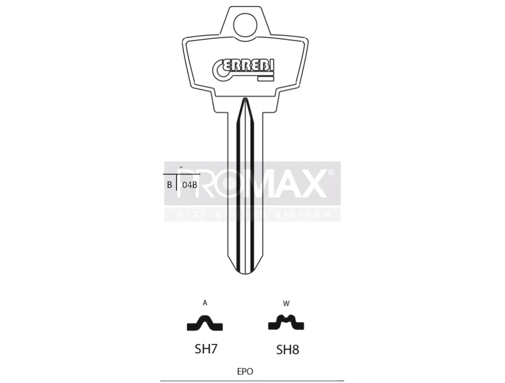 גלם תוצרת איטליה SH7 Errebi