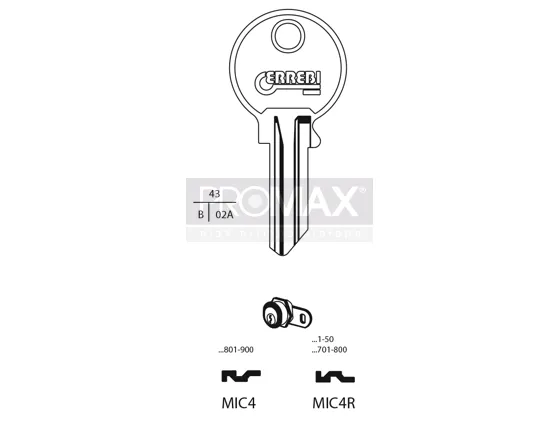 גלם תוצרת איטליה MIC4 Errebi