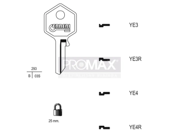 גלם תוצרת איטליה YE4 Errebi