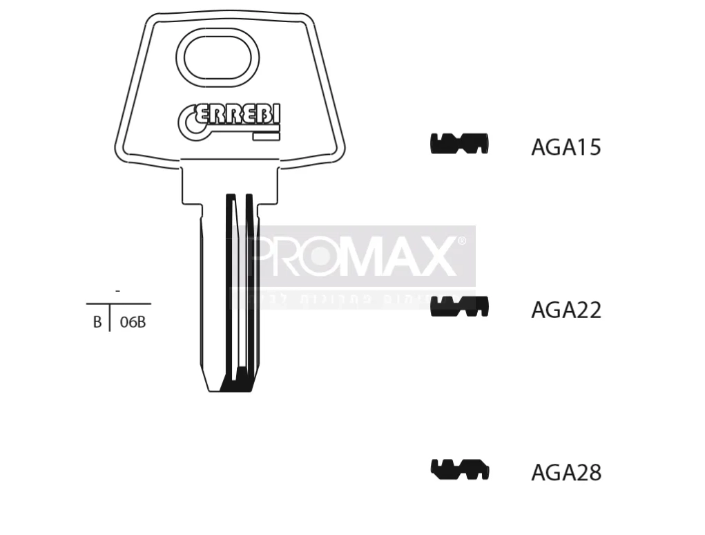 גלם תוצרת איטליה AGA15**AGA-39 Errebi