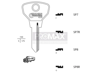 גלם תוצרת איטליה SP7R Errebi