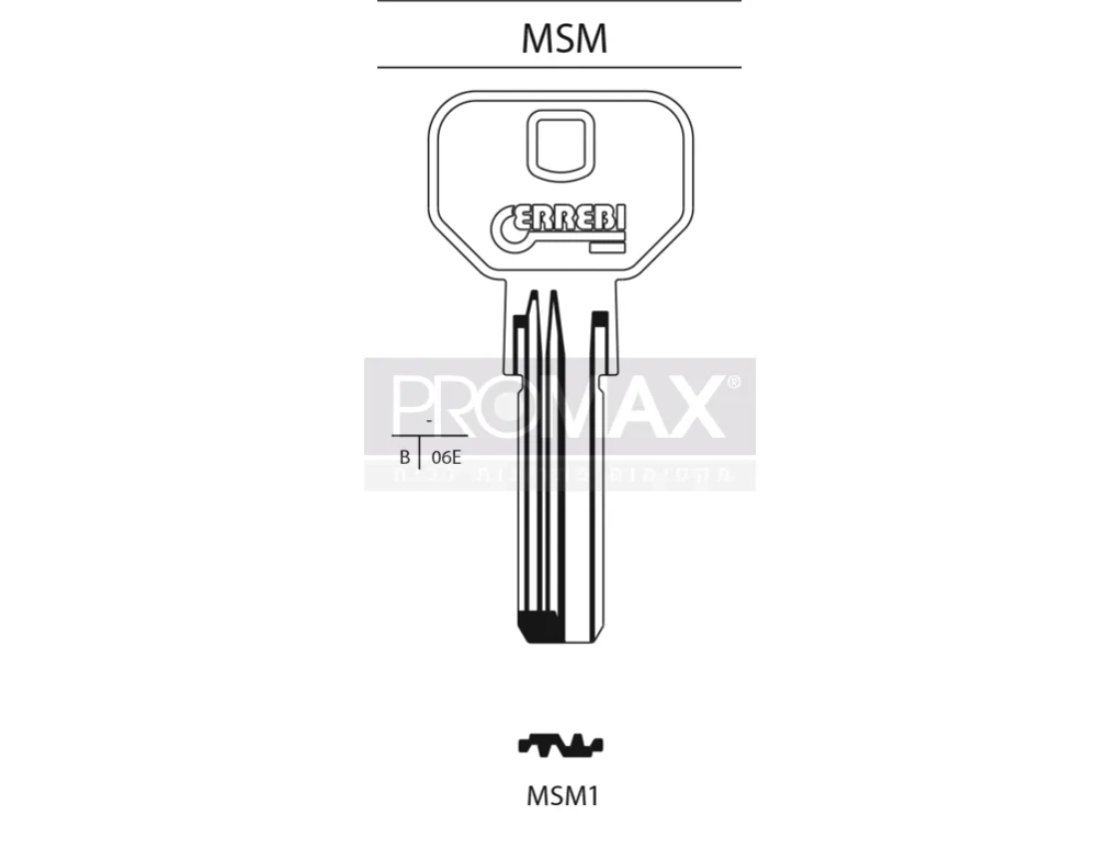 גלם תוצרת איטליה MSM1 ** MSM1D Errebi