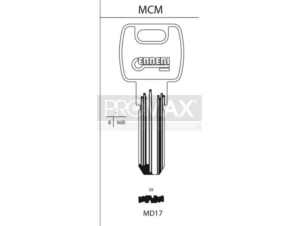 גלם תוצרת איטליה MD17 Errebi