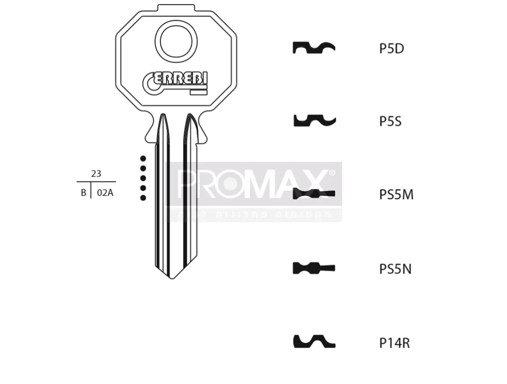 גלם תוצרת איטליה PS5M Errebi