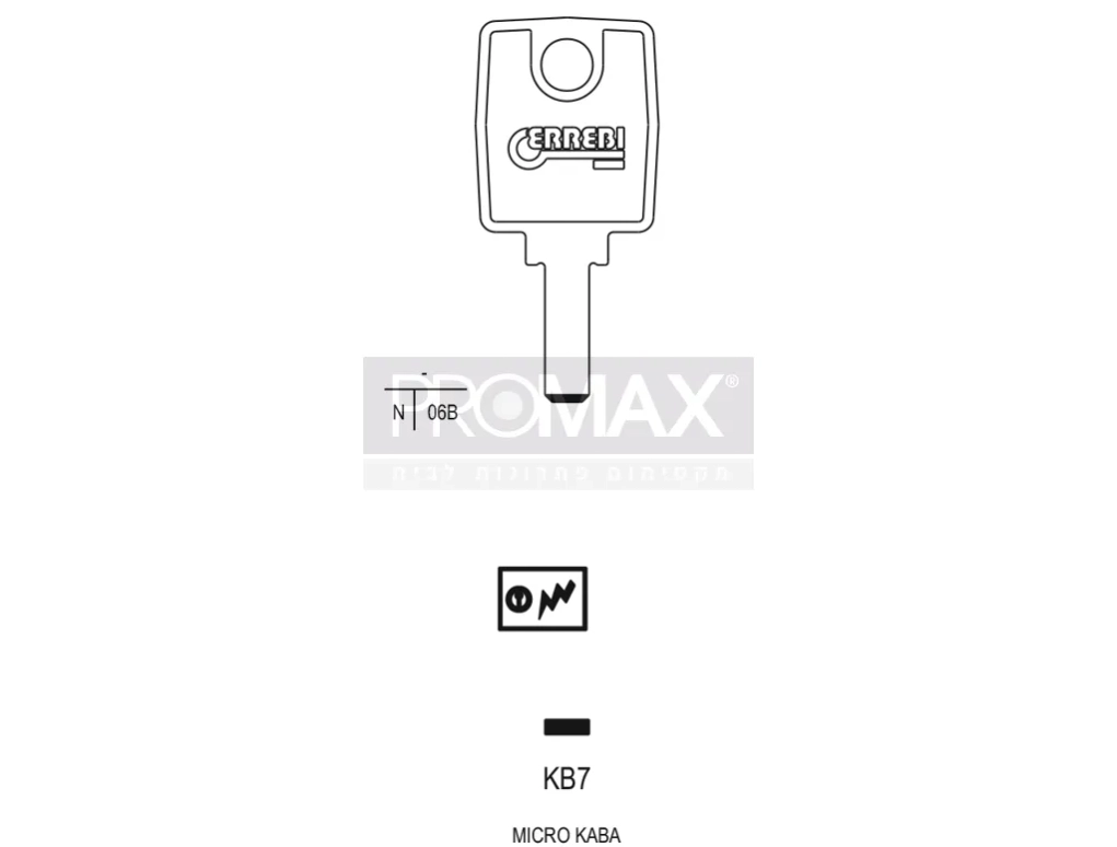 גלם תוצרת איטליה KB7 Errebi