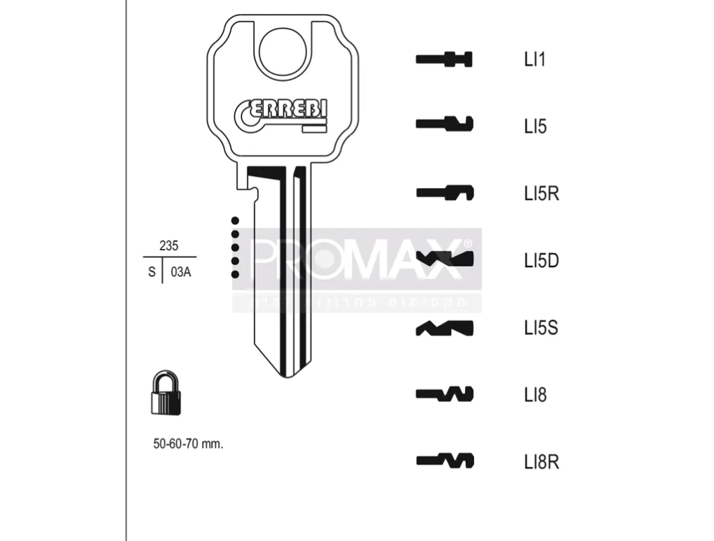 גלם תוצרת איטליה LI8 Errebi