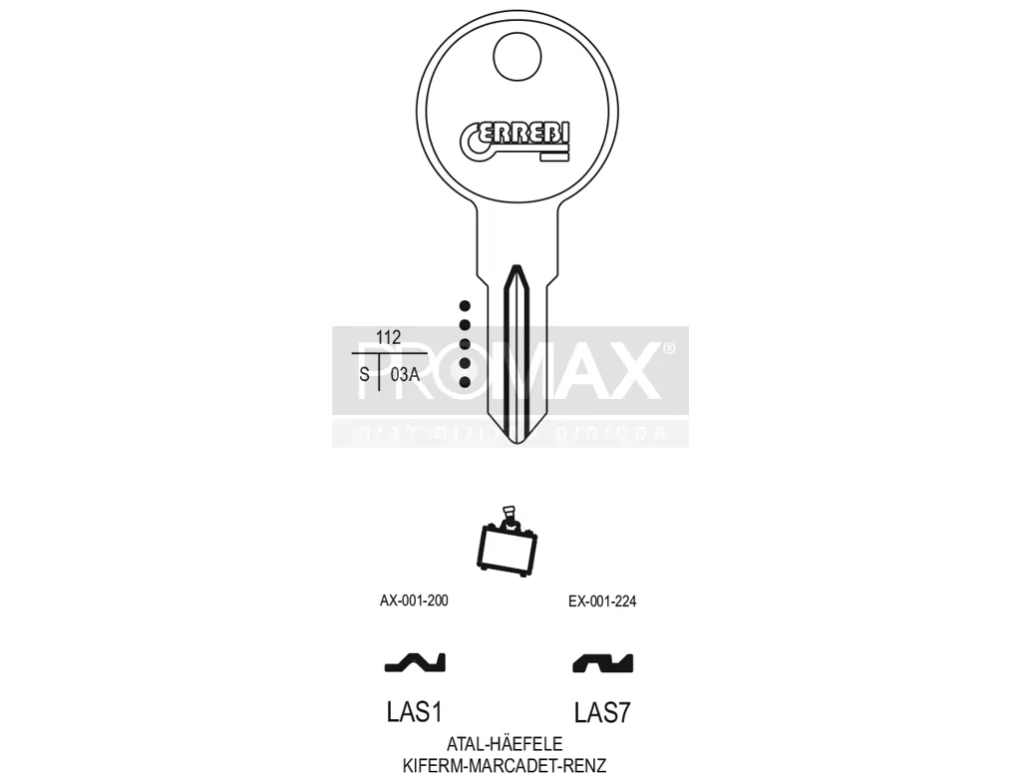 גלם תוצרת איטליה LAS7 Errebi