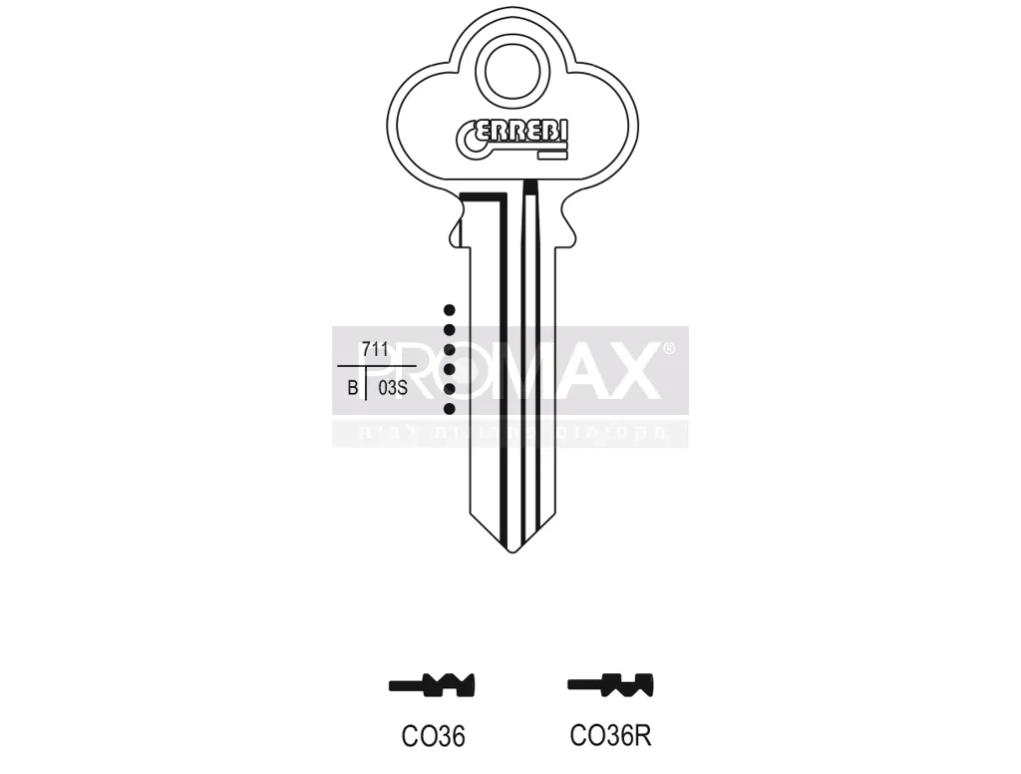 גלם תוצרת איטליה CO36 Errebi