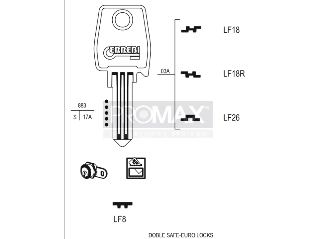 גלם תוצרת איטליה LF18 Errebi