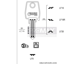 גלם תוצרת איטליה LF18 Errebi