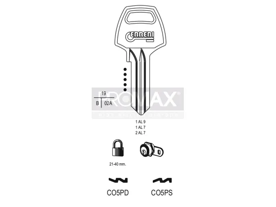 גלם תוצרת איטליה CO5PD Errebi