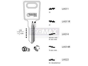 גלם תוצרת איטליה LAS11R Errebi