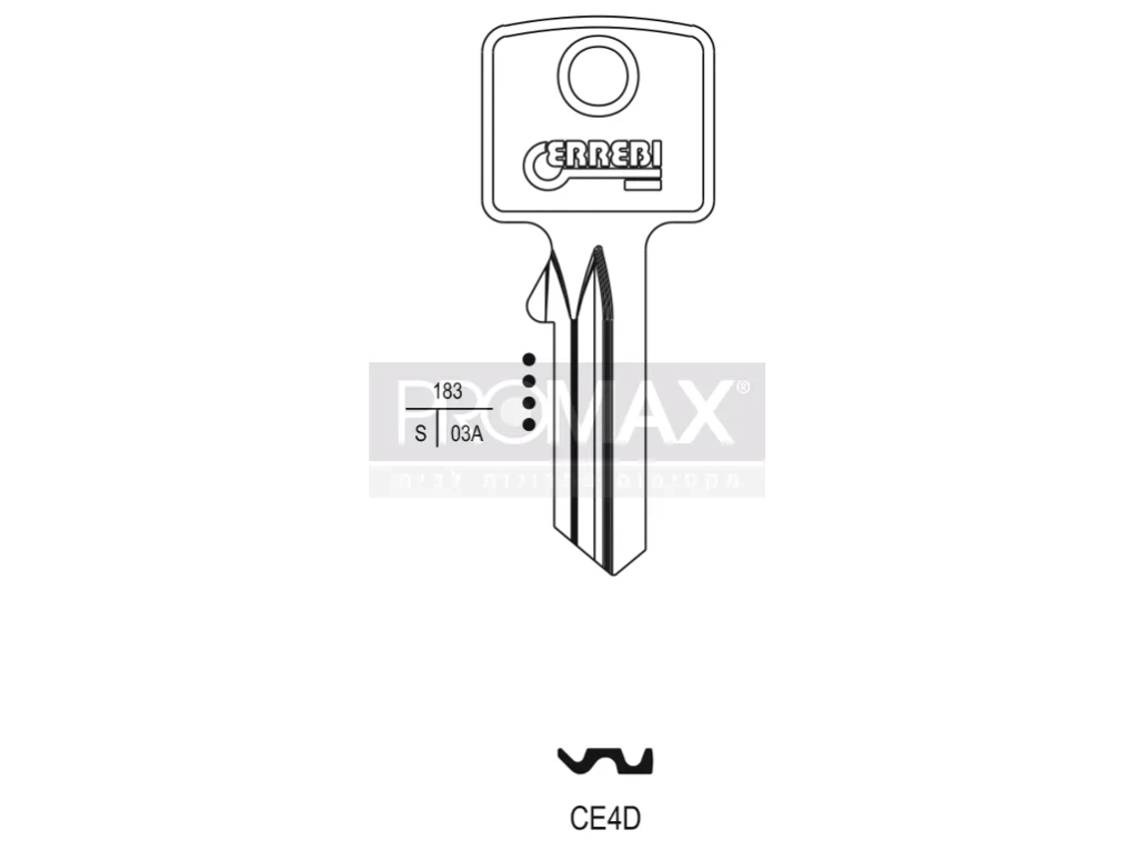 גלם תוצרת איטליה CE4D Errebi