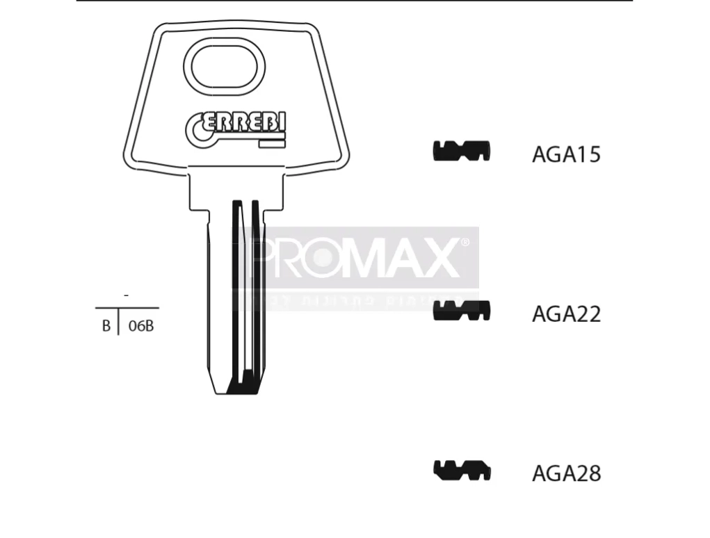 גלם תוצרת איטליה AGA28 *AGA-49* Errebi