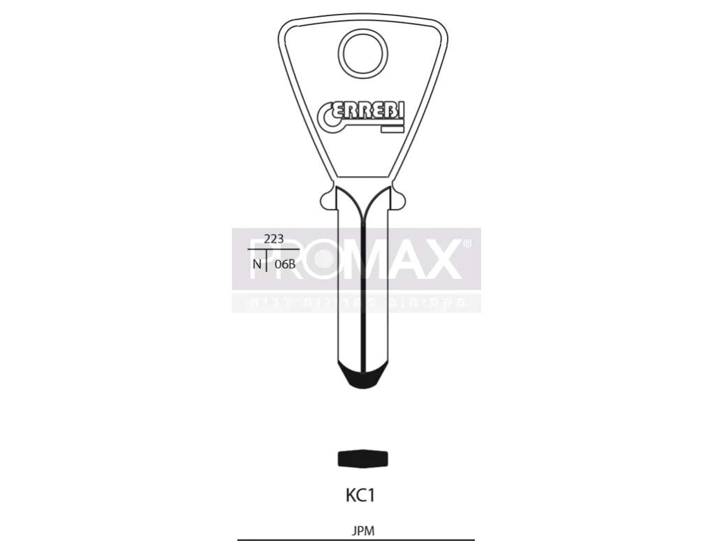 גלם תוצרת איטליה KC1 Errebi