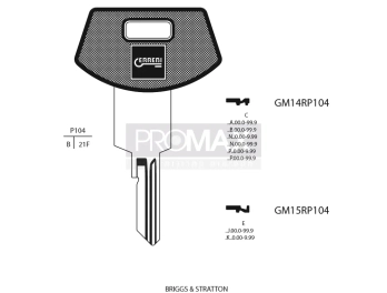 גלם תוצרת איטליה GM15RP104 Errebi