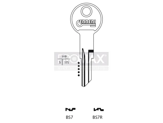 גלם תוצרת איטליה BS7R Errebi