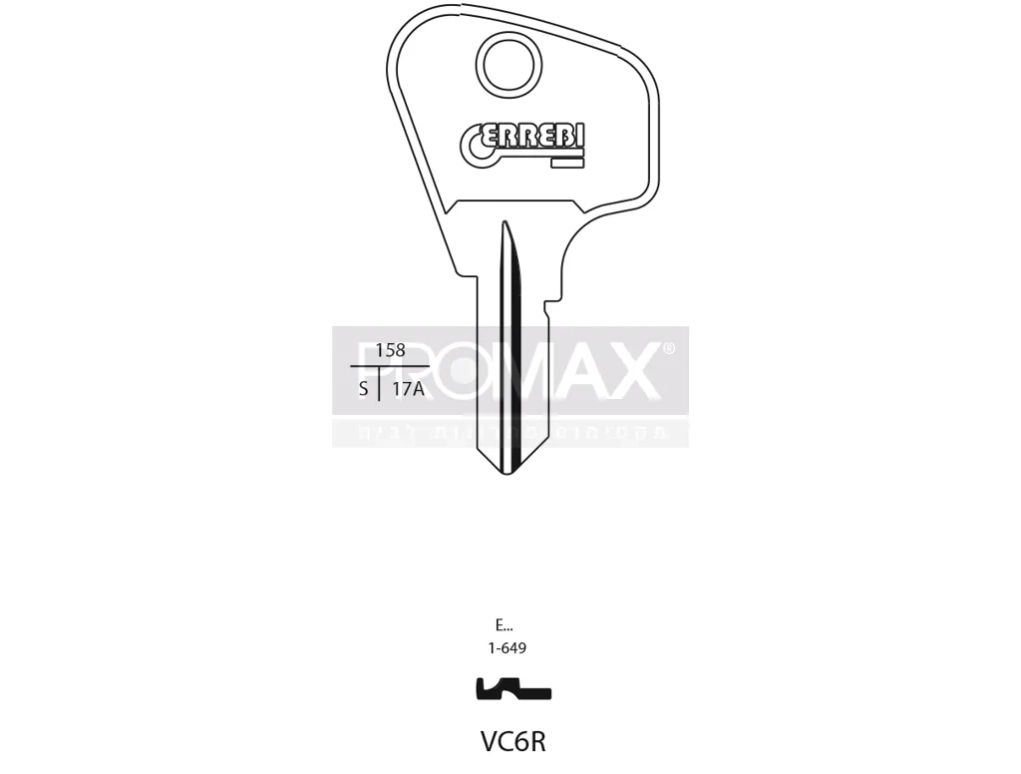 גלם תוצרת איטליה VC6 Errebi