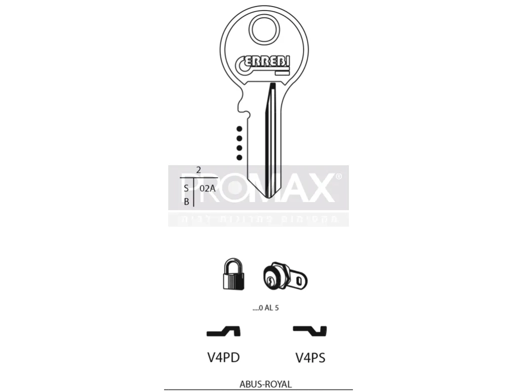 גלם תוצרת איטליה V4PD Errebi