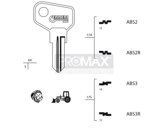 גלם תוצרת איטליה ABS3R *L * Errebi