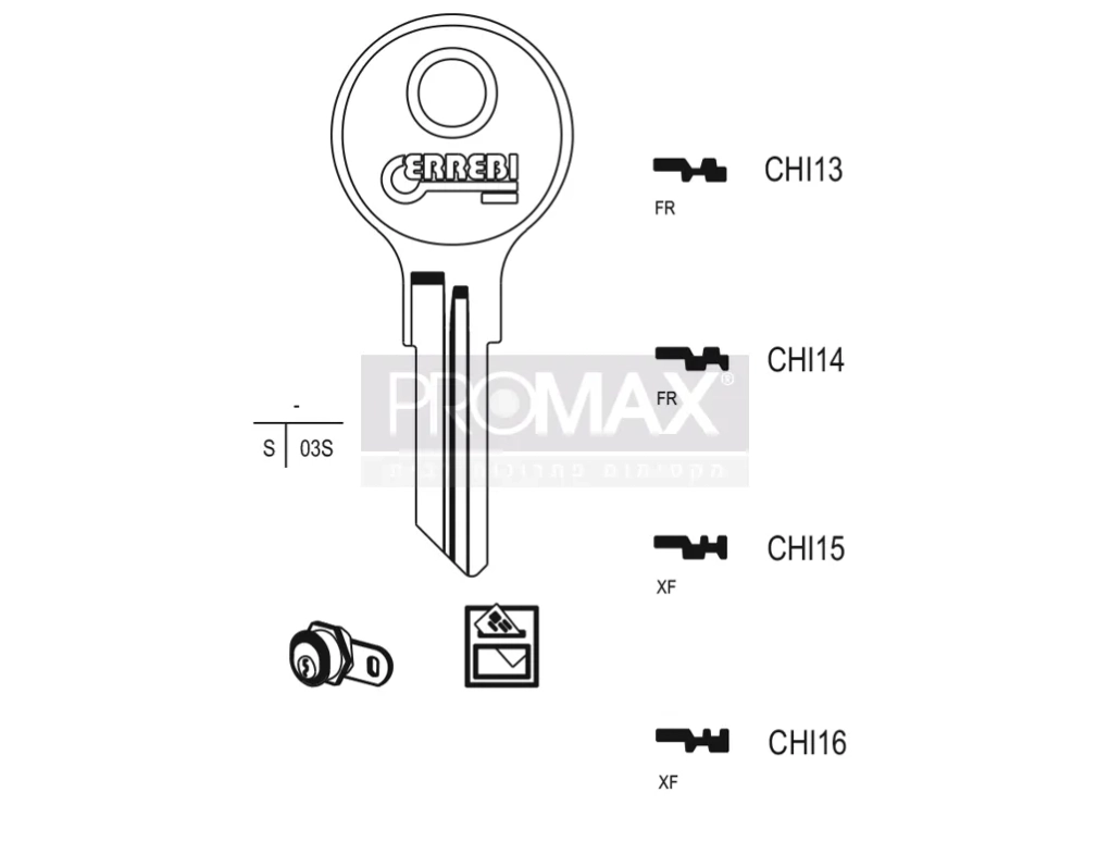 גלם תוצרת איטליה CHI15 JMA / Errebi
