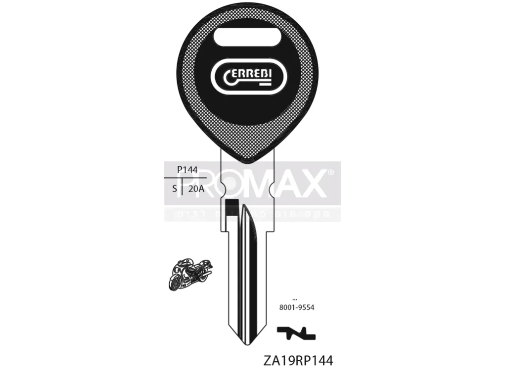 גלם אופנוע פלסטיק פיאג'ו ZA-9P1 /ZA19RP