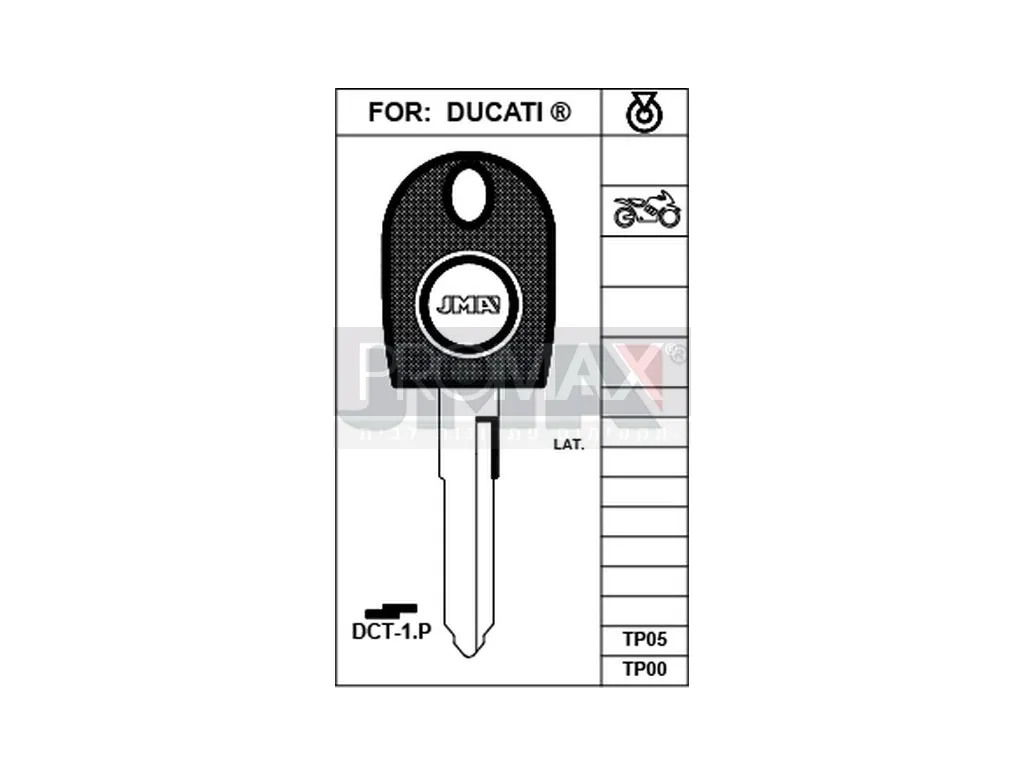 מפתח אופנוע דוקטי JMA TP00DCT-1.P