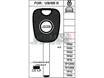 מפתח פיזו/סיטרואן 407 חריטה JMA TP00CIT-1.P