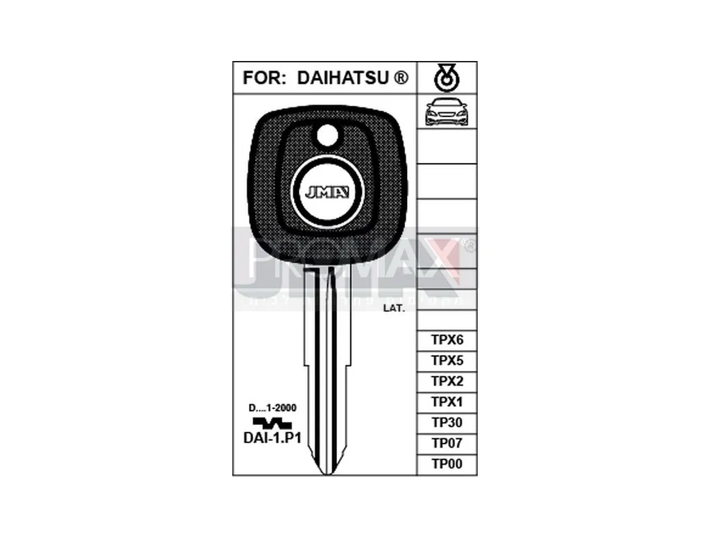 מפתח דיהטסו סריון JMA TP00DAI-1.P1