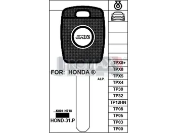מפתח הונדה חריטה JMA TP00HOND-31.P