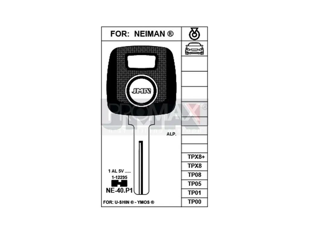 מפתח וולוו חריטה 4T JMA TP00NE-40.P1